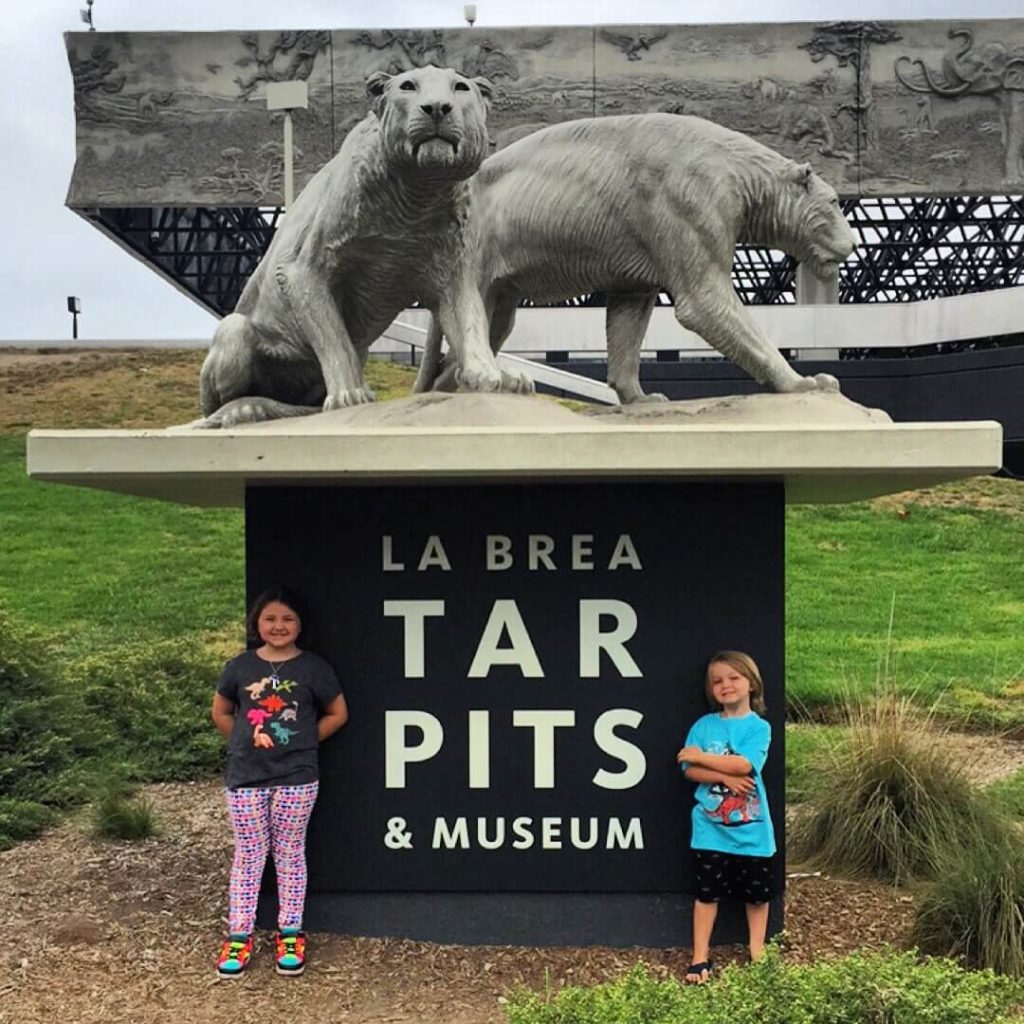 La Brea Tar Pits with kids