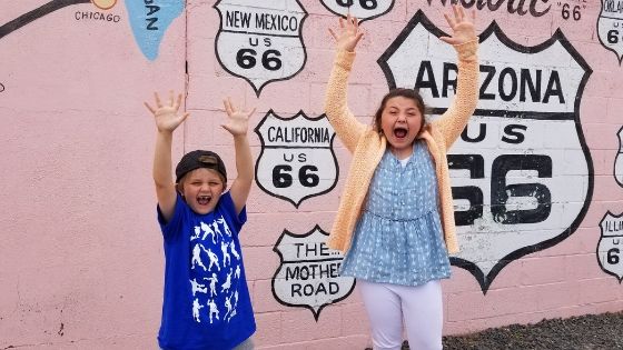 Kids on Route 66 family road trip