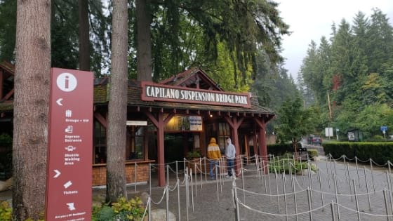 Entrance to Capilano Suspension Bridge Park Tickets