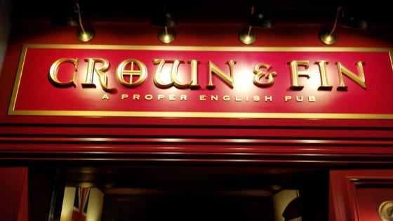 Crown and Fin Pub on Disney Wonder
