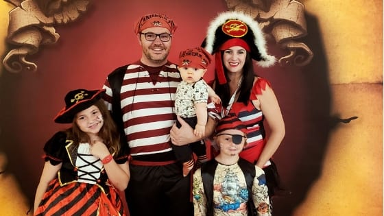 Pirate night party on Disney Wonder