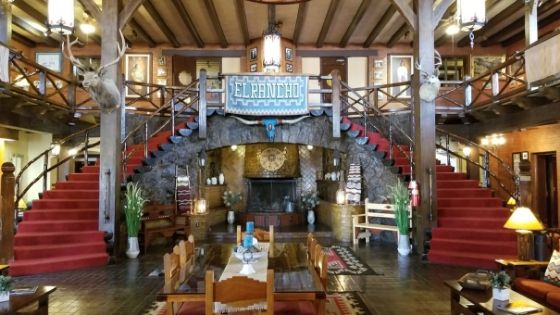 Inside lobby Hotel El Rancho in Gallup New Mexico