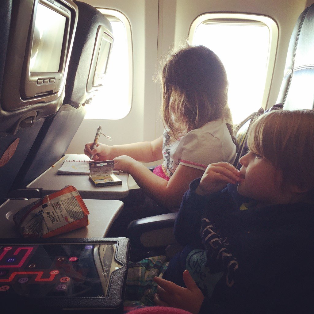 Keeping kids entertained during flights