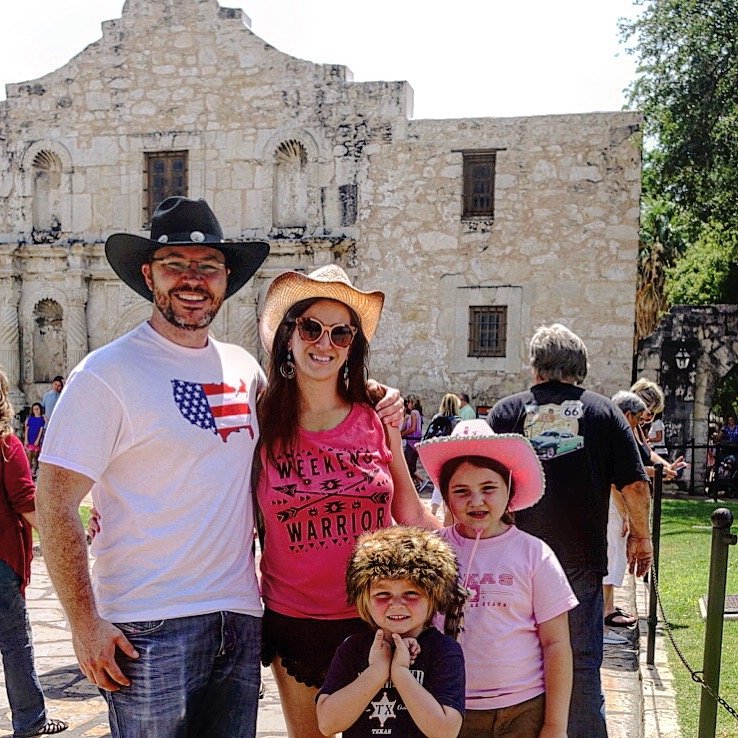 Visiting the Alamo with kids