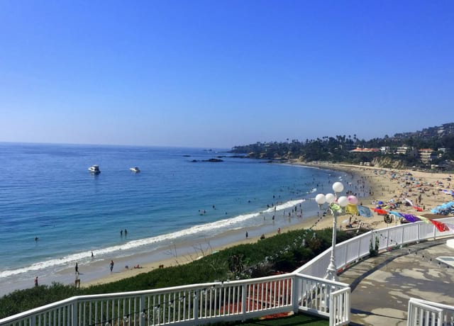 High view of Laguna beach