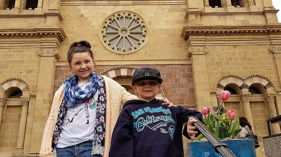 Kids in Santa Fe at Saint Francis de Assisi