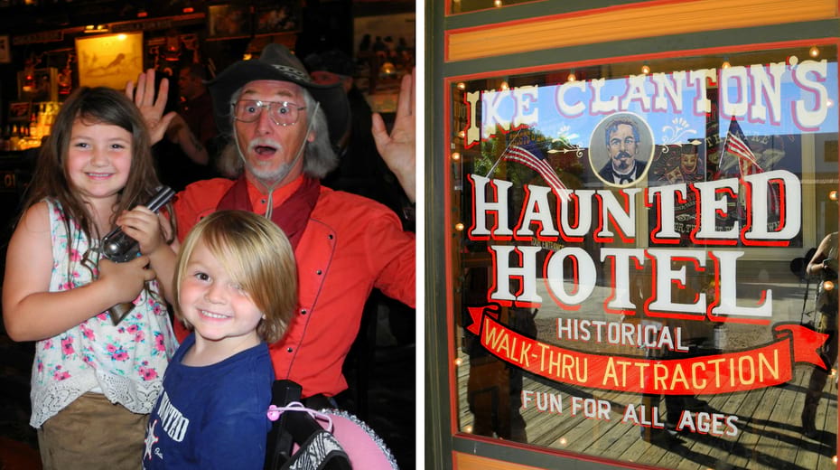 Tombstone Haunted hotel with kids