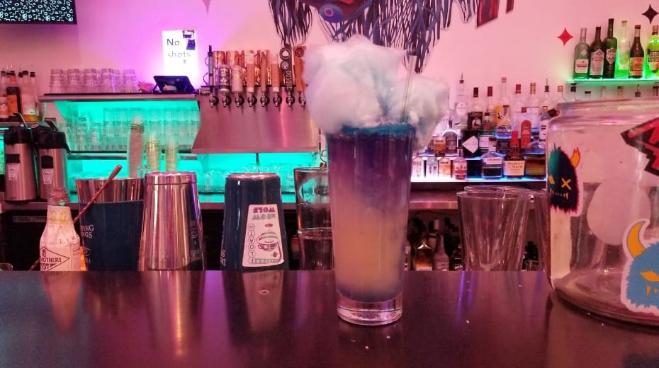 Meowgarita cocktail at Meow Wolf