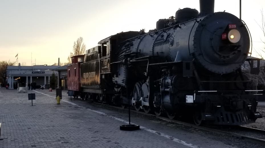 Old train at Williams Depot