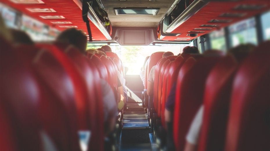 Inside bus Orlando