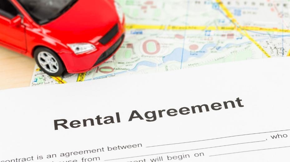 Rental car agreement