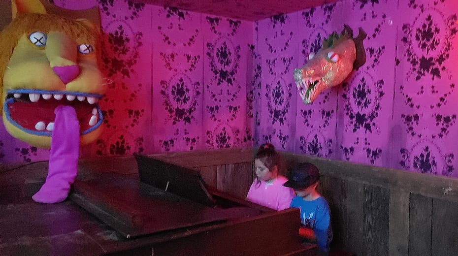 Kids playing at Meow Wolf in Santa Fe NM